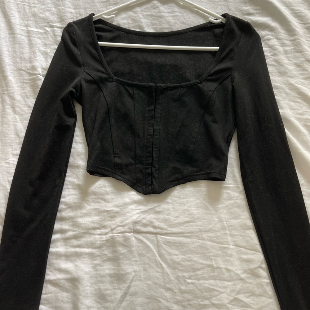 Black corset top